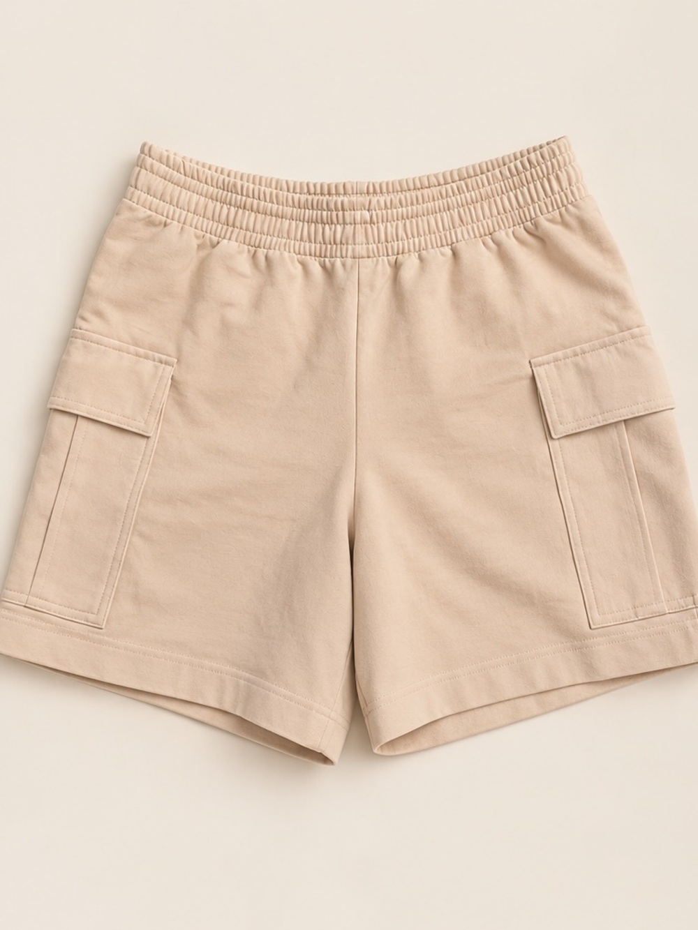 Wilfred Light Beige Cargo Shorts